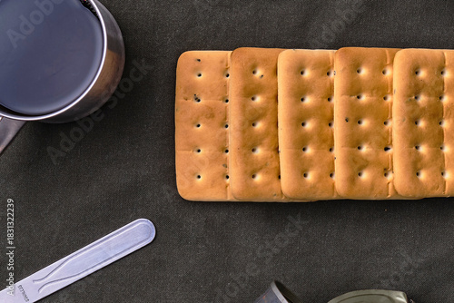 Hardtack and Emergency Food on Fabric