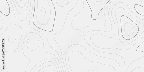 Endlessly Looping Landscape Contour Lines Representing Layered Relief Geometry and Seamless Earth Surface Elevation Patterns