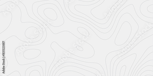 Advanced Topographic Relief Layout Featuring Wave-Carved Contour Lines and Detailed Mountain Height Depictions for Mapping Applications