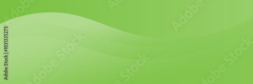 Abstract green wave background with smooth gradient curves and flowing lines. vector Eps 10