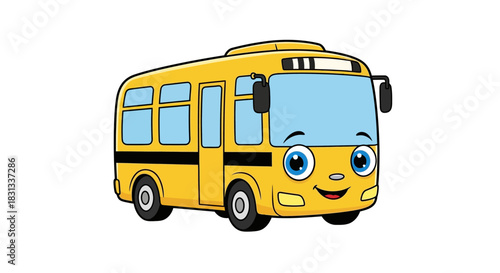 school bus isolated on white