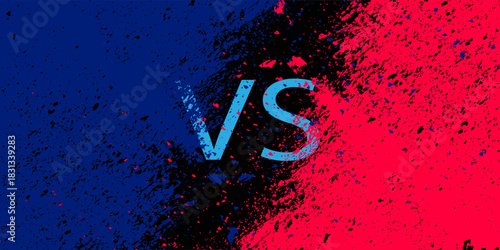 An attractive and simple two-sided split background for team games or challenges. eps 10