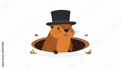 Funny cartoon character dog puppy pet vector illustration drawing design of a brown bear teddy mammal child baby with a christmas hat and a cowboy reindeer art