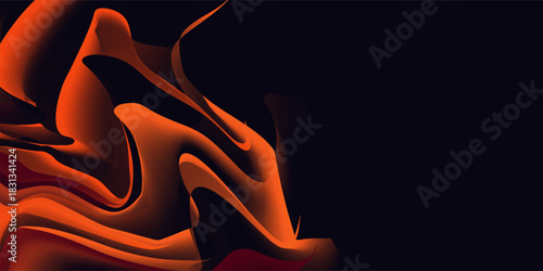 Red black grainy background with a noise color gradient and dark texture, ideal for banner header cover or backdrop design,copy space