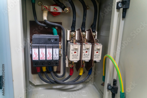 Circuit Breaker Panel with Wiring Details