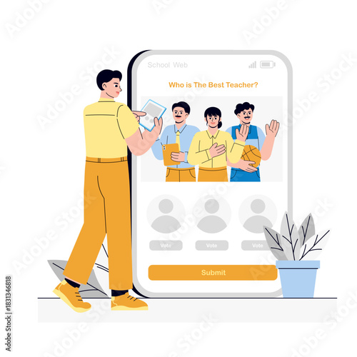 Find the best teacher Illustration