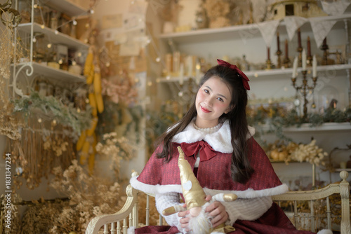 Portrait of beautiful teen girl