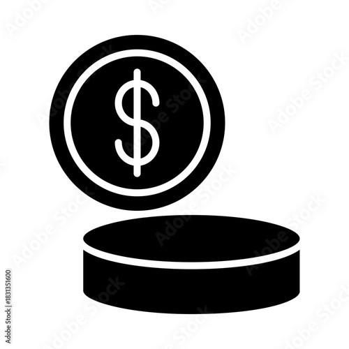 dollar coin icon