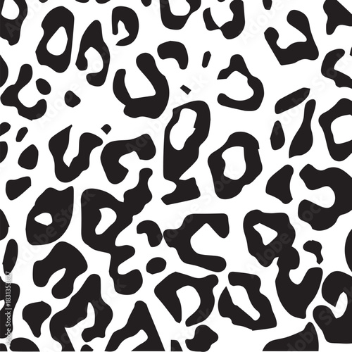 seamless leopard print pattern vector