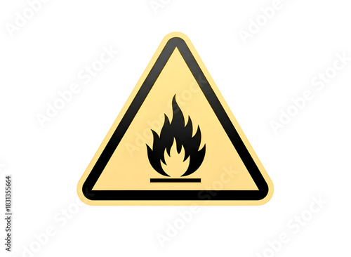 Wallpaper Mural Flammable material warning sign isolated on transparent background Torontodigital.ca