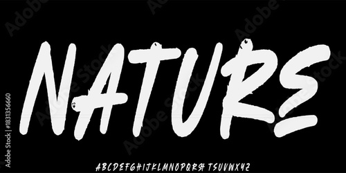 Bold graffiti vector font. Creative hand drawn uppercase and variation. Street art classic lettering fashion designs Typography modern hand drawn decorative vintage concept vector illustration
