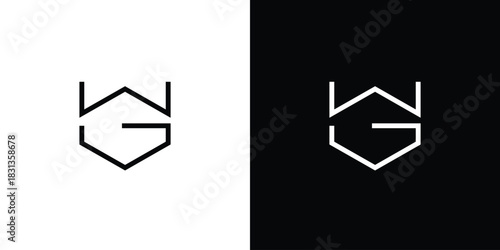 Sophisticated and unique WG logo design