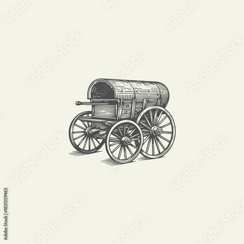 Vintage Train Logo Design