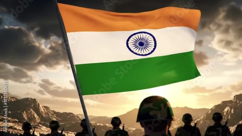 Kargil vijay diwas illustration banner or poster. 26 july. happy independence day post