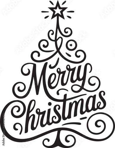 Merry Christmas SVG, Vintage Christmas svg