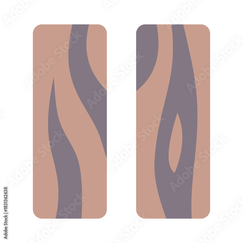 Wood Plank Icon - Flat Color