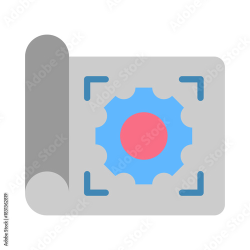 Blueprint Icon - Flat Color