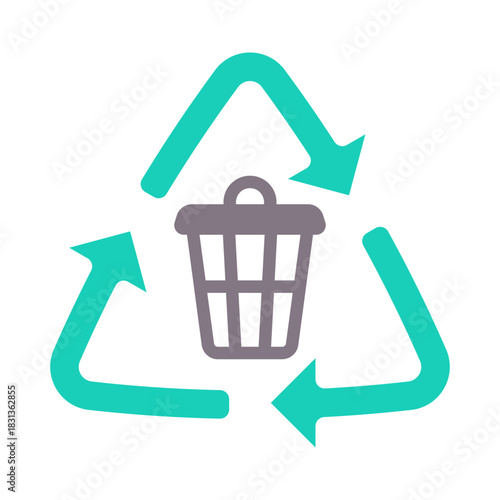 Recycling Icon - Flat Color