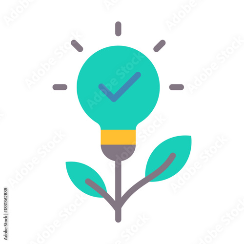 Clean Technology Icon - Flat Color