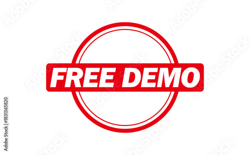Free Download FREE DEMO - FREE DEMO words written on Red Rubber Stamp
 - GFXLoad