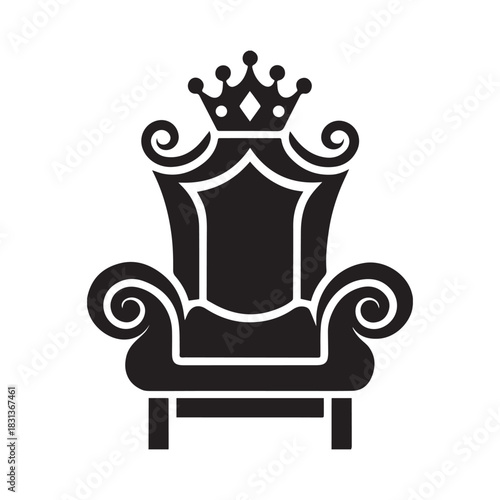 elegant throne icon vector illustration
