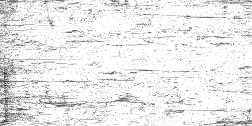 Abstract vector grunge texture overlay distressed wood grain background in monochrome black and white scratch effect