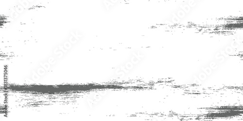 Abstract Grunge Distressed Vector Texture Overlay with Horizontal Scratch Marks and Dark Gray Grit