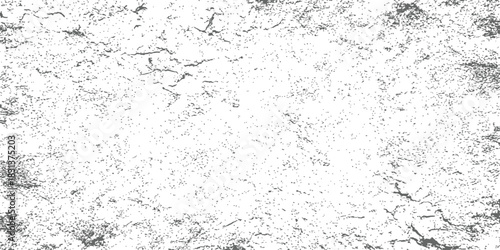 Black and white abstract distressed texture overlay vector graphic background Grunge dusty cracked effect pattern