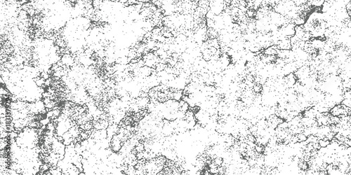 Distressed grunge texture black and white vector background abstract vintage cracked weathered surface overlay graphic element