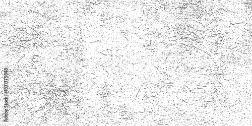 Black and white vector grunge texture overlay Distressed speckled background with heavy dust scratches and noise effect