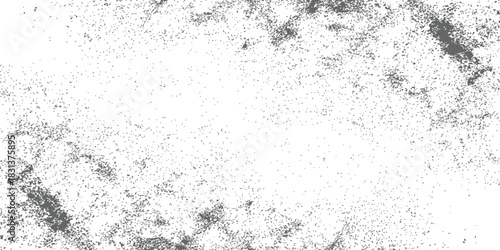 Distressed Dust and Grain Overlay Texture Grayscale Background Vector Graphic Resource for Vintage Grunge Effects