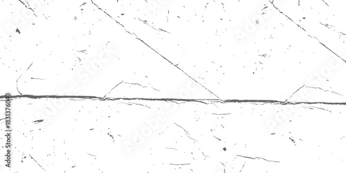 Grunge Texture Overlay Vector Distressed White Background with Scratches and Dust Effect