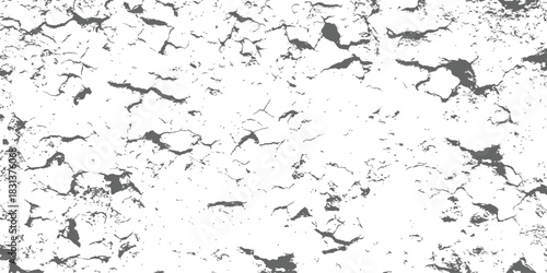 High Contrast Cracked Grunge Texture Overlay Black and White Distress Vector Background Abstract Peeling Paint Surface Effect