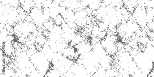 Abstract Distressed Grunge Scratch Texture Overlay Vector Background in Monochrome Grayscale