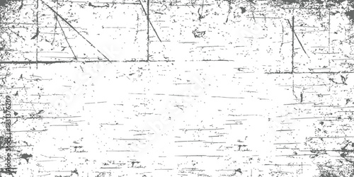 Aged distressed vintage grunge background texture with scratches grain and damage effect black and white vector