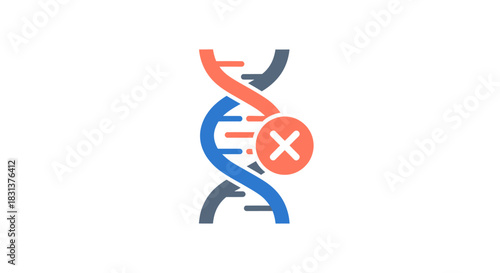Illustrating Genetic Mutation with a Clear Symbol for Medical Education and Research, Emphasizing the Importance of Healthcare Innovations