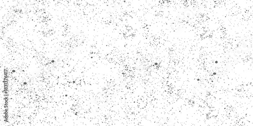 Seamless vector grunge texture Black dust particles and distressed grain overlay pattern on white background
