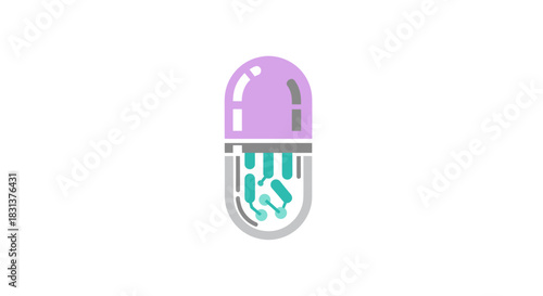 Innovative medicine concept with technology inside a capsule promises future health solutions and advanced pharmaceutical development for better wellness