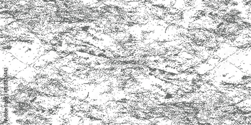 Detailed grunge scratch texture overlay vector black and white abstract distressed background pattern