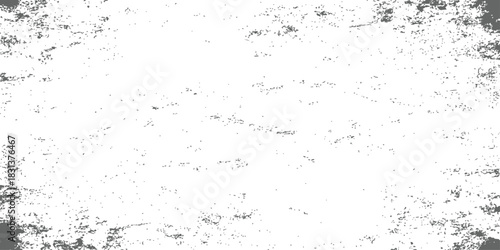 Distressed grunge texture overlay vector black and white background with rough dirty scratch effect for graphic design projects