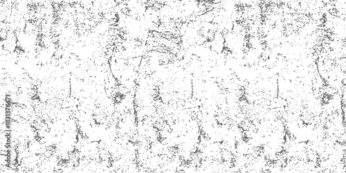 Seamless Grunge Texture Overlay Vector Distressed Black and White Surface Noise Grain Pattern Old Cracked Wall Abstract Design