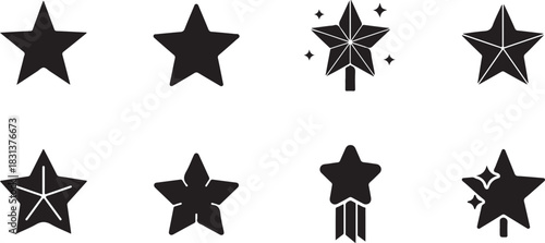 Star Icons Collection, Decorative Design Elements