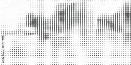 Grayscale Halftone Dot Pattern Background Abstract Wave Texture Vector Graphic