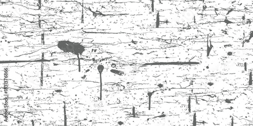 Seamless Grunge Vector Texture Background Distressed Paint Splatters Scratches and Cracks Monochromatic Overlay