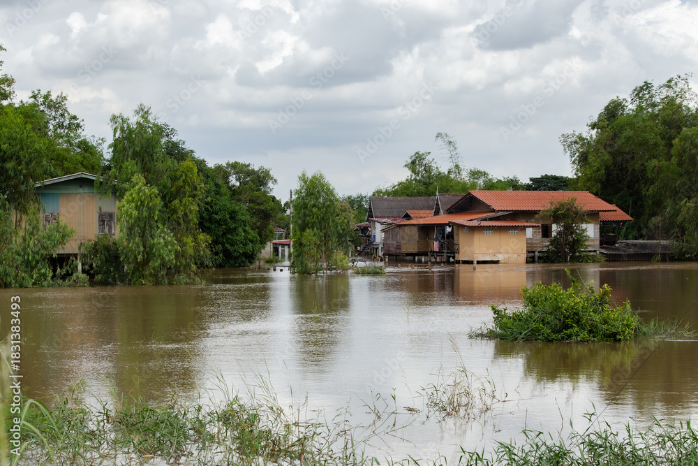Naklejka premium Abandoned, Accidents and Disasters, Architecture, Building Exterior, Covering