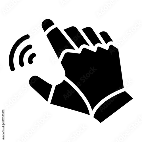 Robotic hand Solid icon