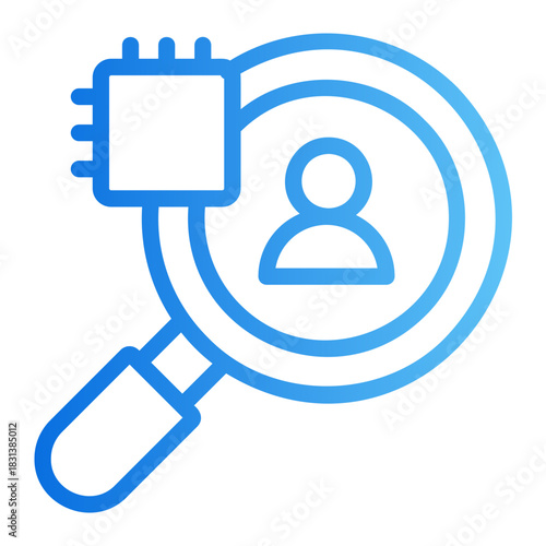 behavioral analysis ai Gradient icon