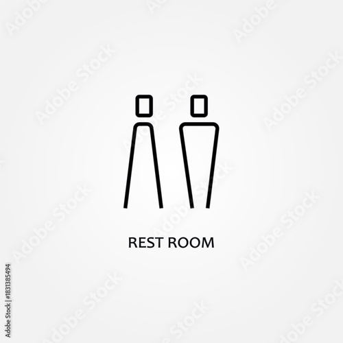 rest room icon symbol illustration vector eps10 logo template design pattern seamless bright minimal design flat design realistic style simple design modern design