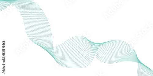 Abstract blue vector wave pattern illustration with flowing light lines and texture for a digital art background design