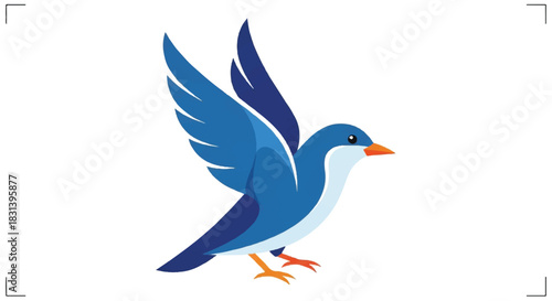 A beautiful blue bird in flight with wings spread wide.